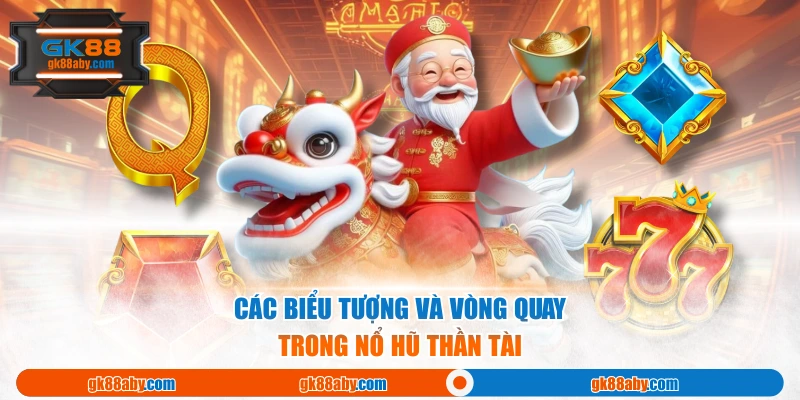 Các biểu tượng và vòng quay trong nổ hũ thần tài